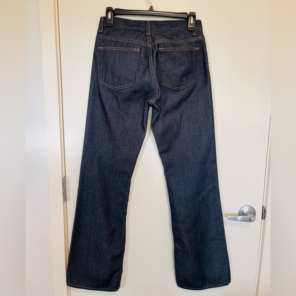 Vintage GAP Trouser Flare Jeans Women’s Size 2 Made in USA Y2K Dark Wash Denim